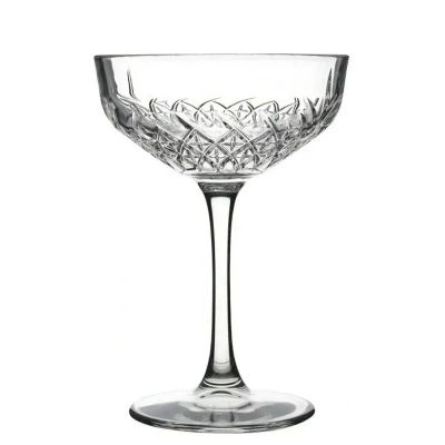 Personalized Elegant Bohemia Crystal Wine Glasses Barware Engraved Cocktail Glass With Gold Rim