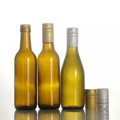 Wholesale Burgundy Bordeaux Claret Piccolo Bottle 187ml Antique Green Glass Wine Bottle Factory Price