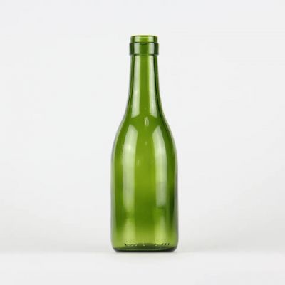 Wholesale 375ml screw cap emerald green wine glass bottle on sale