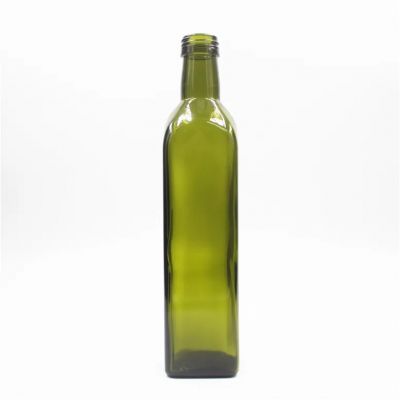 500ml 750ml 1000 ml dark green brown clear empty square marasca olive oil glass bottles with screw caps