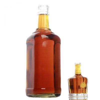 gin whisky glass bottle custom design glass whisky liquor bottle 100ml 30ml 50ml whisky bottles