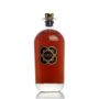 Custom Zamak Label Embossed LOGO 700 ml 750 ml Rum Whiskey Vodka Gin Empty Glass Bottle with cork stopper for sale