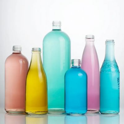 Stock Sale 345ml 330ml 200ml Soft Carbonated Drinks Beverage Water soda glass bottle for milk