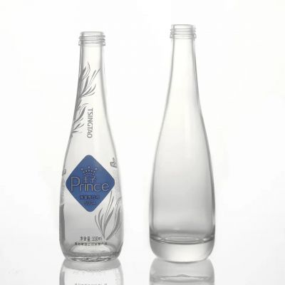 330ml 500ml flint bottle extra flint bottle still sparkling mineral soda water glass bottle with 28 aluminum caps