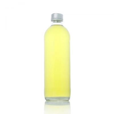 330ml 500ml customized flint printed mineral drinks water juice beverage glass bottle