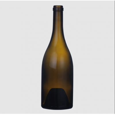 High End 750ml Wine Glass Bottle 990g Cork Finish Empty Syrahs Burgundy Bottle