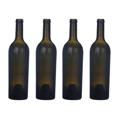 Hot selling explosive-proof rich varieties high temperature resistance lead free wine bottle bordeaux