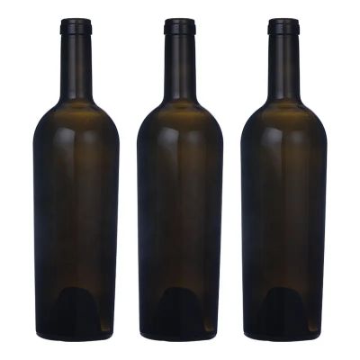 Factory produced rich varieties explosive-proof shock resistance bordeaux shape wine bottle