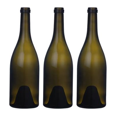 Wholesale high temperature resistance rich varieties smooth wine bottle burgundy