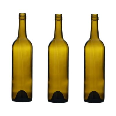 Wholesale hot selling high temperature resistance explosive-proof smooth 750ml bordeaux empty wine bottles