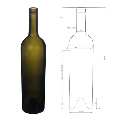 Reasonable Price Premium Glass Bottle Empty Wine Bottles For Sale