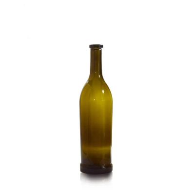Special 750ml cork cap wine bottle wholesale antique green bordeaux wine glass bottles 75cl