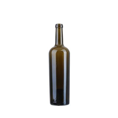 China 750ml taper bordeaux glass bottles with wholesale price