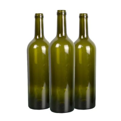 China cheap wholesale price 750ml red wine glass bottle