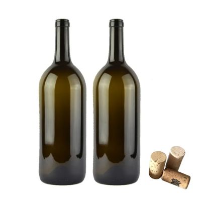 China 1.5 liter wholesale price red wine glass bottle