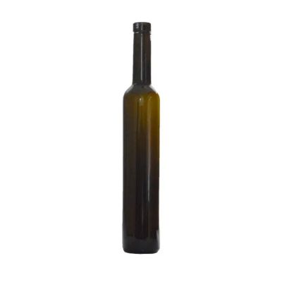 Wholesale Empty 500ml Cork Cap Glass Bottles Clear and Green Color 540g Bordeaux Glass Wine Bottle
