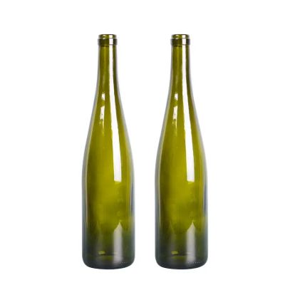 manufacturer high quality customized 750ml glass burgundy wine bottle