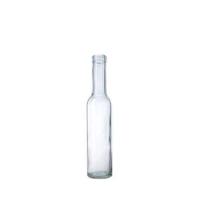 Flint 200ml empty small glass bottle for wine with wooden cork stopper