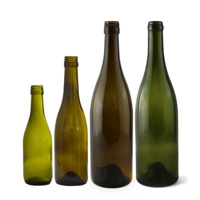 750ml clear green glass bottle for sparkling wine cider wine