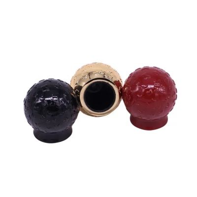 Ball cap design painted color zinc alloy cap perfume zamac for FEA 15 perfume bottle