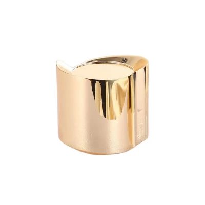 Gold Metal Luxury Engrave Logo Customized Chape Cosmetic Luxury Zamac Zinc Alloy Perfume Bottle Cap