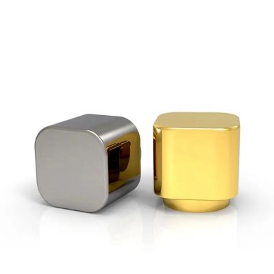Perfume lids Gold color Perfume Cap classic shape design zamac perfume cap for FEA15 glass bottle