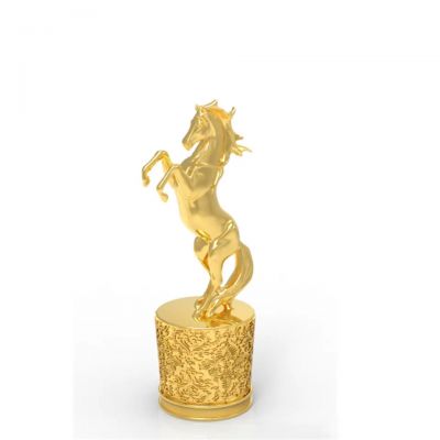 Customized Exquisite Gold Beautiful Pattern Perfume Bottle Zamac Perfume Cap for Glass