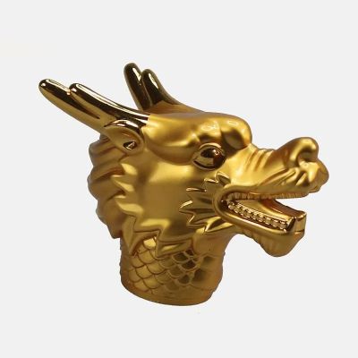 New Design Factory Price Zinc Alloy Gold Dragon Bottle Perfume Caps