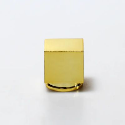 Wholesale High quality square zinc perfume zinc caps Luxury Best Sale Perfume Cap hot sale zamac cap
