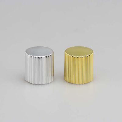 Cylindrical Plastics ABS Perfume Cap With Inner Sleeve and Stripe