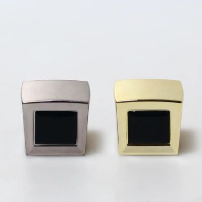 Magnetic Design Perfume Bottle Cap Luxury Cap square ABS Plastic Perfume Cap with black Free Sample perfume lids