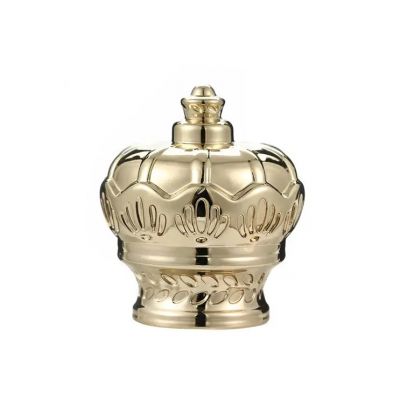 Best Selling Custom Design Gold Plastic Crown Cosmetic Perfume Bottle Caps