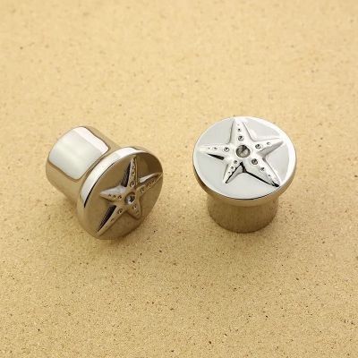 OEM custom metal snap start stop push zamac button star zinc alloy caps cover Wine candle perfume bottle lids in promotion