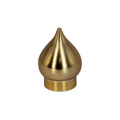 Most Popular Reusable Arabic Style Gold Luxury Metal Zamac Perfume Cap