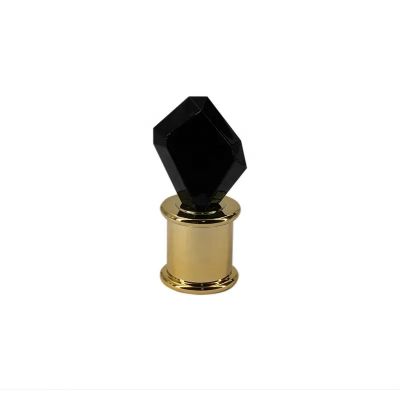 Custom design cosmetic luxury metal fancy perfume bottle over cap