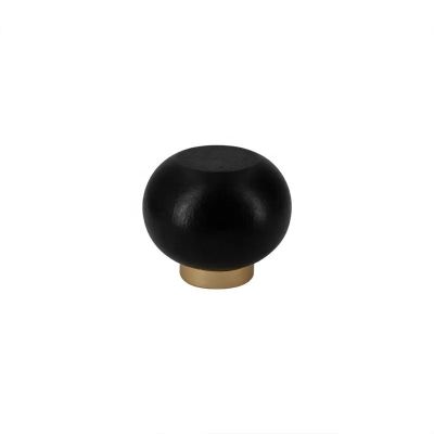 Fast Delivery In Stock Custom Fea15 Black Oval Round Wood Perfume Cap