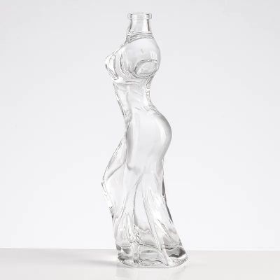 High quality Mold Customization Statue Of Lliberty Glass Bottle Design for Beverage 500ml 750ml 1000ml