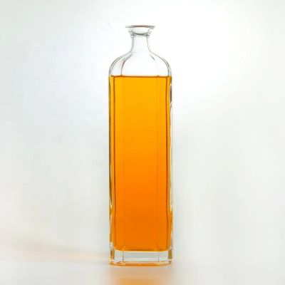 200ml 375ml 500ml 700ml 750ml 1000ml Transparent Empty Glass Liquor Vodka Tequila Bottle With Sealed Cork Lid