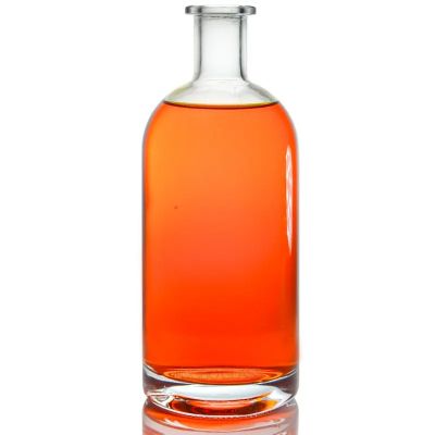 2023 Hot Sell Vodka Bottle for Liquor 750 ml Rum Glass Bottle Customized Glass Wine Bottle products