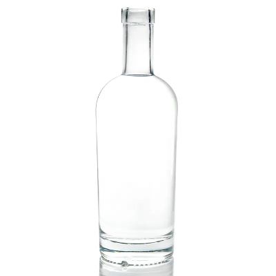 Empty Glass 750ml Glass Bottle Unique Shaped Glass Bottle With Lids