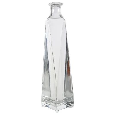 375Ml 500Ml 700Ml 750Ml Glass Bottle Wholesale whisky rum vodka wine glass bottles with stopper cork super flint glass