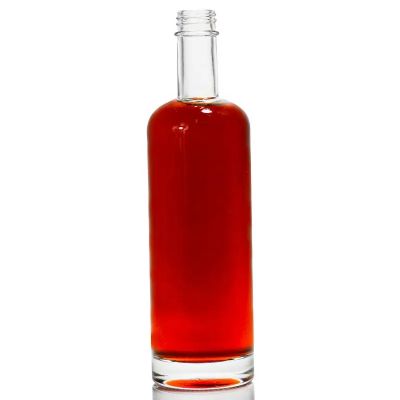 Clear Empty 750ml 500ml 375ml 700ml 1000ml Liquor Gin Whisky Vodka Glass Liquor Bottle With Screw Cap