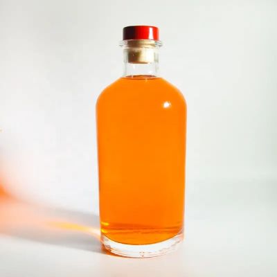 High End Liquor Glass Bottles 750ml Vodka Bottle With Cork Design Water Glass Bottle For Tequila Whisky