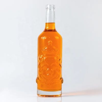 750ml Customized Logo Empty Liquor Wine Glass Bottles