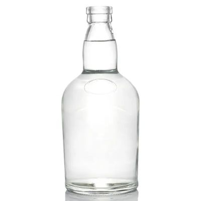 Factory Made Odd-Shaped Clear Juicy Bottles Beverages Whisky Rum Tequila Vodka Glass Bottle With Cork Cover