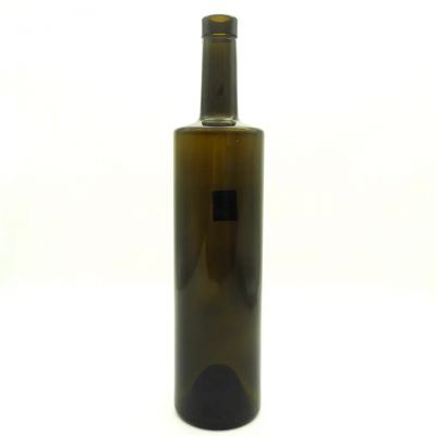 Height 32cm Weight 650g Dark Green Glass Bottle Wholesale 750ml Bordeaux Wine Bottle 750 ml