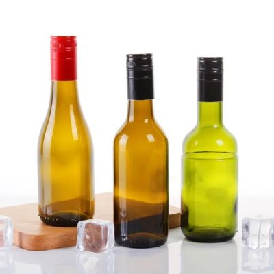 Factory Price 187 ml Burgundy Wine Glass Bottle 187ml Mini Bottle for Wine Wholesale