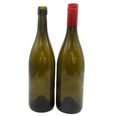 Factory Wholesale 750ml Burgundy Wine Bottle with Screw Cap 75cl Wine Glass Bottles