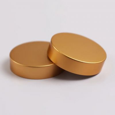 70/400 Gold Lids Cosmetic Metal Aluminum Plastic Cream Screw Top Jar Cap Lid