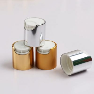 Any Color 20/410 24/410 Aluminum Plastic Disc Top Cap For Cosmetic